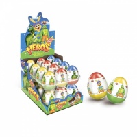 Egg Jungle- Шоколадное яйцо-сюрприз Джунгли 1кор*6бл*24шт, 25гр
